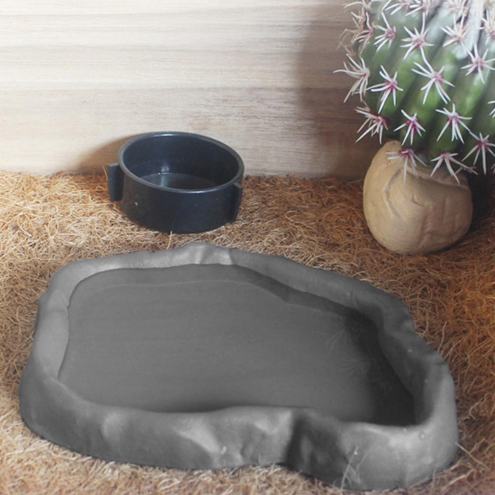 Water Dish Reptile - Alimentatore per rettili Design in plastica