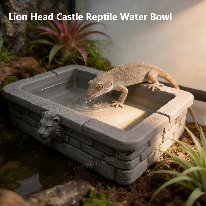 Water Dish Reptile - Ciotola d'Acqua per Rettili a Forma